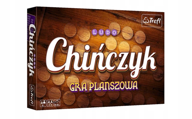 Gra planszowa Chińczyk klasyczny Trefl 01682 + 16 Pionków i Kostka_2