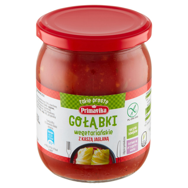 Primavika Gołąbki wege z kaszą jaglaną 480 g