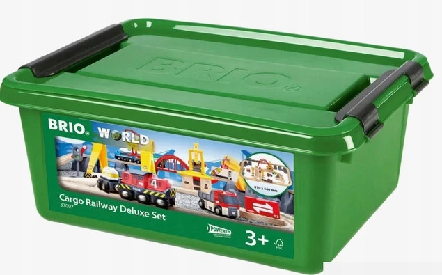 BRIO World 33097 Cargo Railway Deluxe zestaw kolejowy dla dzieci 3+