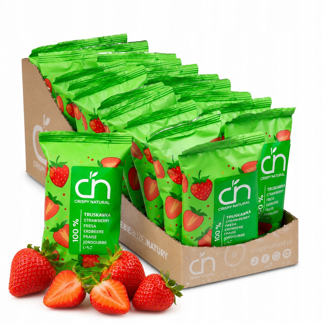 Suszone truskawki 200 g (20 szt.) – Crispy Natural