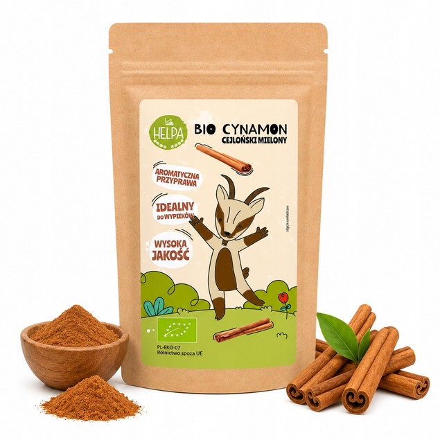 Bio Cynamon Cejloński Mielony 30 g – Helpa