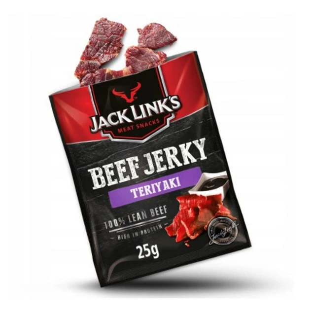 Suszona wołowina Jack Link's na talerzu