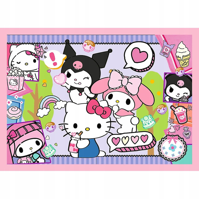 Puzzle Trefl 4w1 Hello Kitty Słodkie przygody - 207 elementów