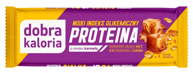 Baton proteinowy IG z MCT Karmel 45 g DOBRA KALORIA