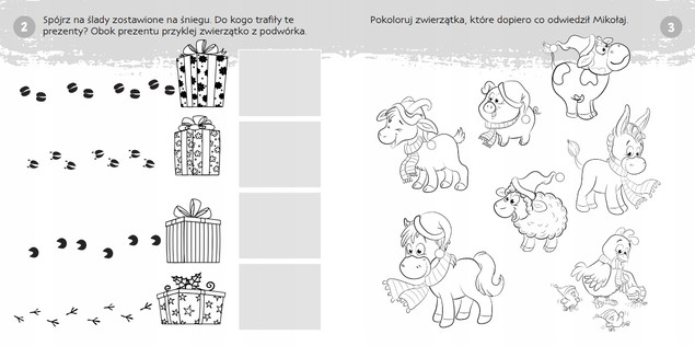 Zgadywanie-doklejanie. Magiczne święta