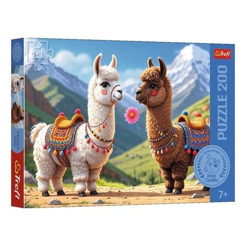 Puzzle 200 elementów Kolorowe lamy 13356 Trefl