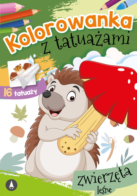 Kolorowanka Z Tatuażami Zwierzęta Leśne 3+ Skrzat