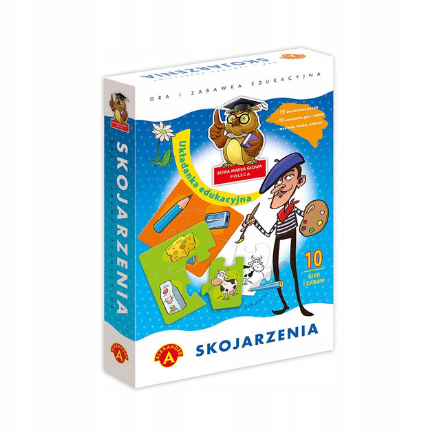 SKOJARZENIA Gra Planszowa Koncentracja Logiczne Myślenie 3+ Alexander 1317