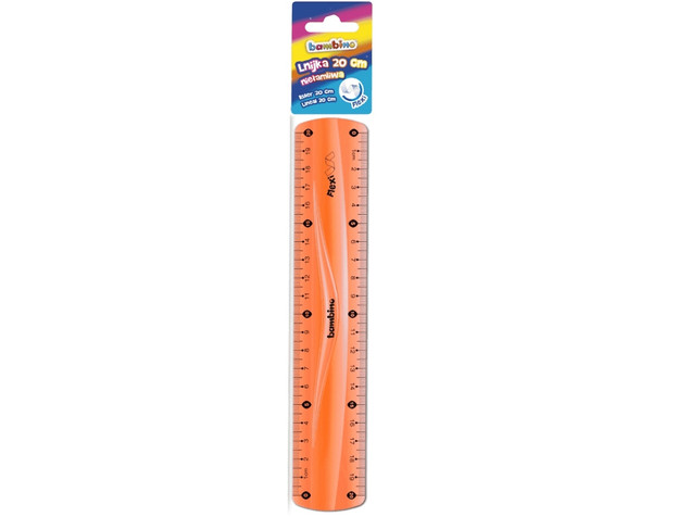 Linijka St. Majewski zielona 20 cm odporna na złamanie