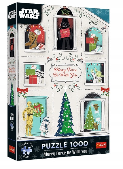 PUZZLE 1000 ŚWIĄTECZNE PREMIUM NIECH MOC BĘDRZIE Z TOBĄ TREFL