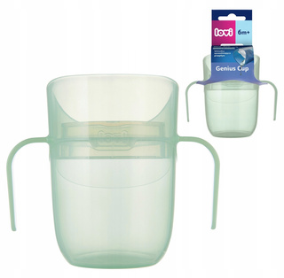 LOVI Kubek TRENINGOWY Genius 150ml z Uchwytami PISTACJOWY 6M+ 35/368_gre