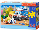 PUZZLE 60 UKŁADANKA PIERWSZA POMOC SAMOCHÓD AMBULANS KARETKA 5+ CASTOR