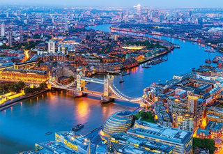 Puzzle 1000 Układanka Widok LONDYN UK Rzeka Most London 9+ Castor