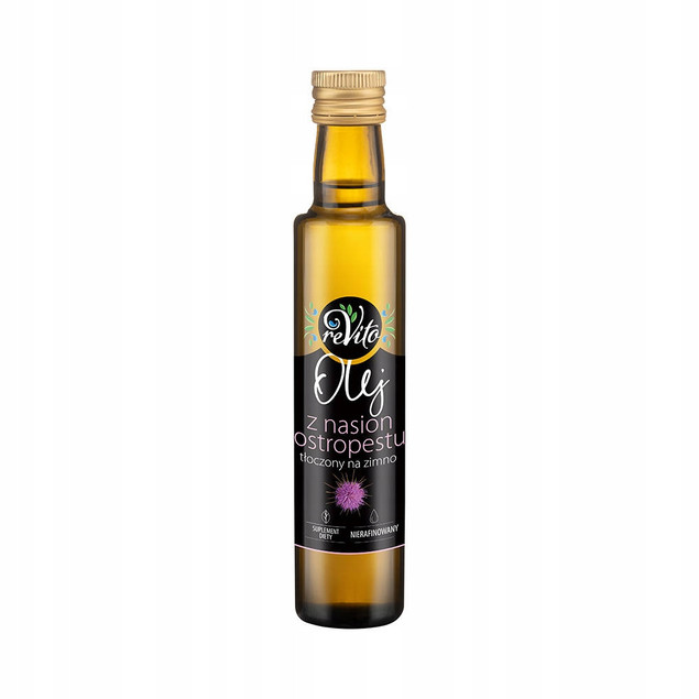 Olej z Ostropestu Tłoczony na Zimno 250ml REVITO