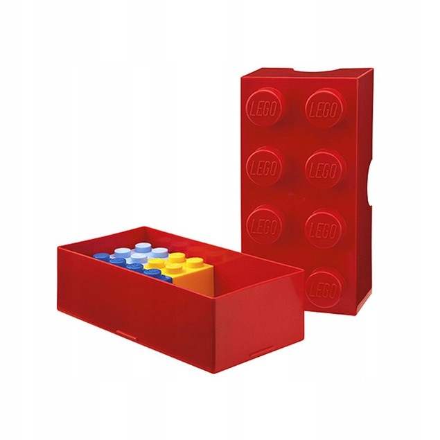 LEGO Pojemnik Duży Klocek Ósemka Czerwony – Organizer