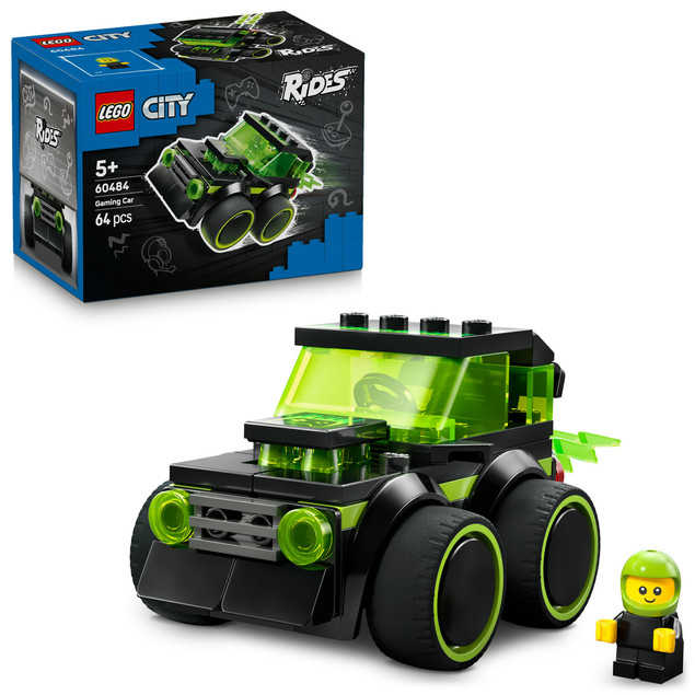 LEGO City 60484 Gamingowa Wyścigówka | Neonowe Auto 5+