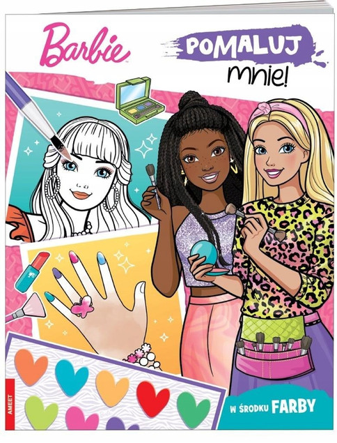 Barbie Pomaluj Mnie! Książka Malowanka Wodna Farby