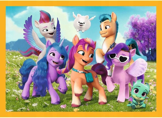 Puzzle 4w1 Układanka Kucyki PONY My Little Pony Koń Konie Koniki 4+ Trefl