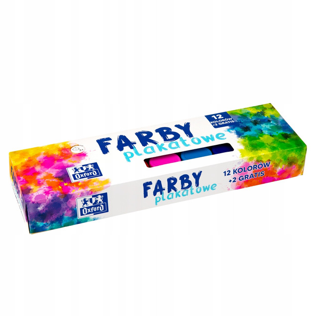 Farby plakatowe OXFORD [12+2]