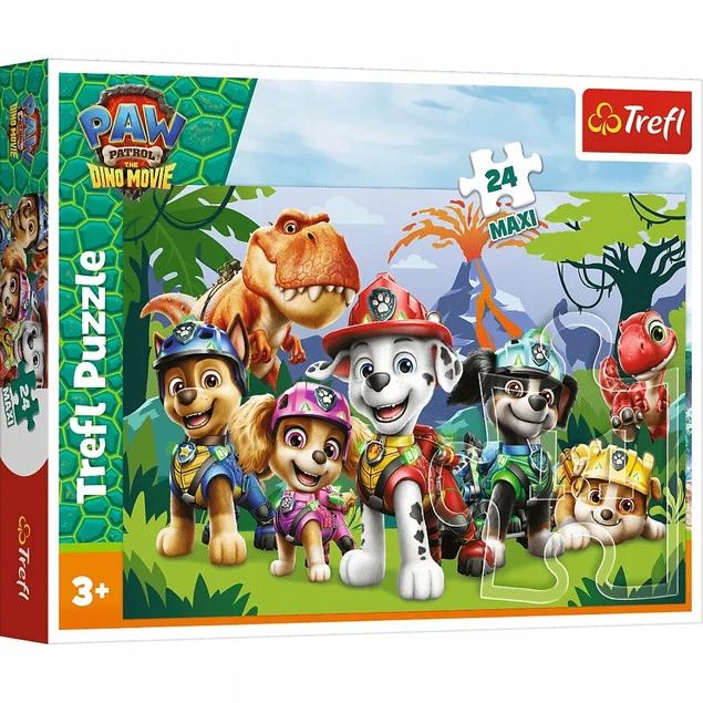 Puzzle 24 Maxi Psi Patrol Prehistoryczna przyjaźń Trefl