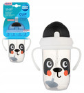 CANPOL Kubek Niekapek z Rurką i Odważnikiem 270ml PANDA BabiesBoo 6M+