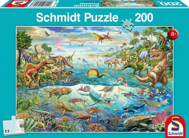 Puzzle 200 Schmidt Spiele Świat Dinozaurów G3 dla dzieci 8+