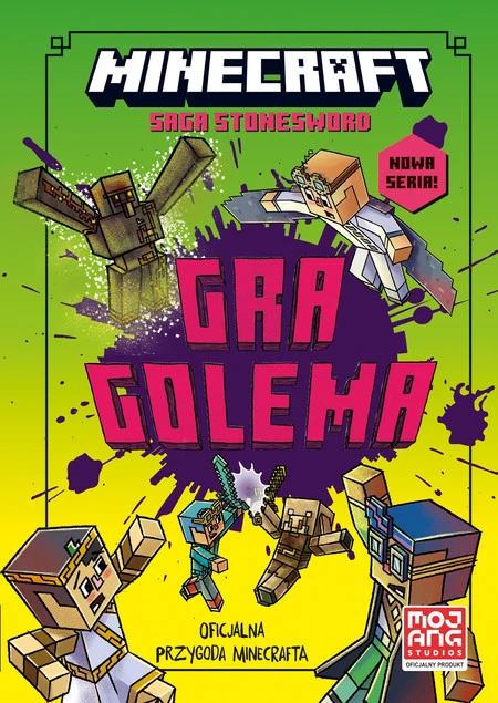 Okładka książki Minecraft Gra golema. Saga Stonesword. Tom 5