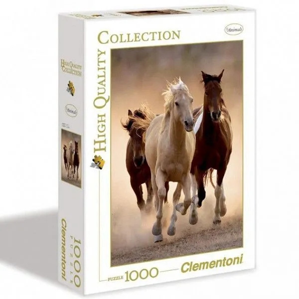 Clementoni Puzzle HQC 1000 Running horses 39168