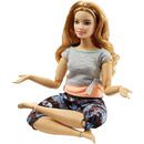 Mattel lalka Barbie Made to Move Ruda FTG84