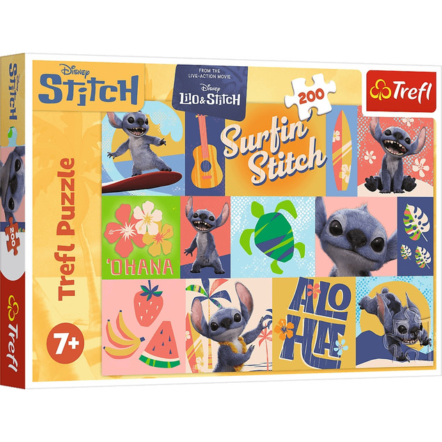 PUZZLE 200 Hawajskie przygody /Disney Stitch 13331 Trefl