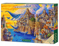 PUZZLE 1000 KRAJOBRAZ ZAMEK ZWIERZĘTA MORZE CASTOR