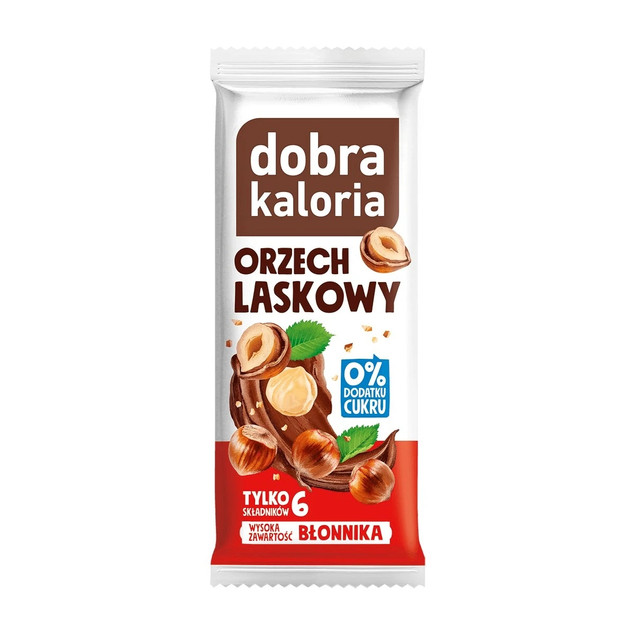 Baton wegański orzechowy czekoladowy 35g Dobra Kaloria