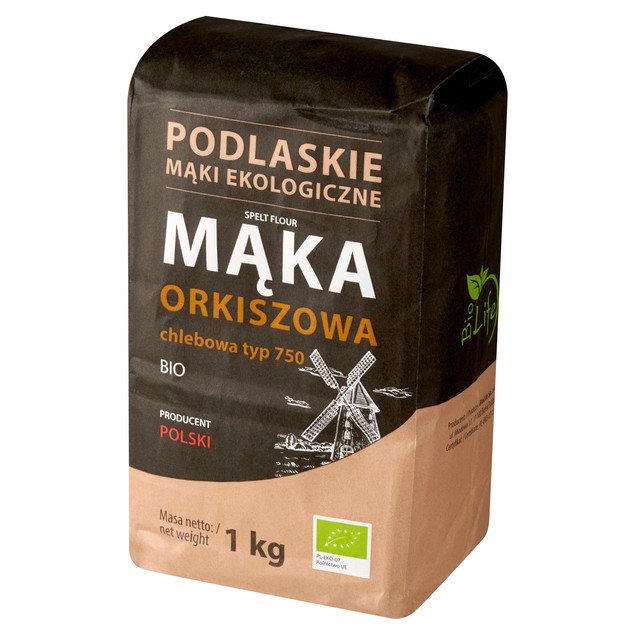 Mąka orkiszowa chlebowa (typ 750) 1 kg - Bio Life - Mąki Podlaskie (EKO)