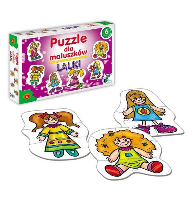 Puzzle Dla Maluszków LALKI Układanka Dla 3 Latka 6 Wzorów 3+ Alexander