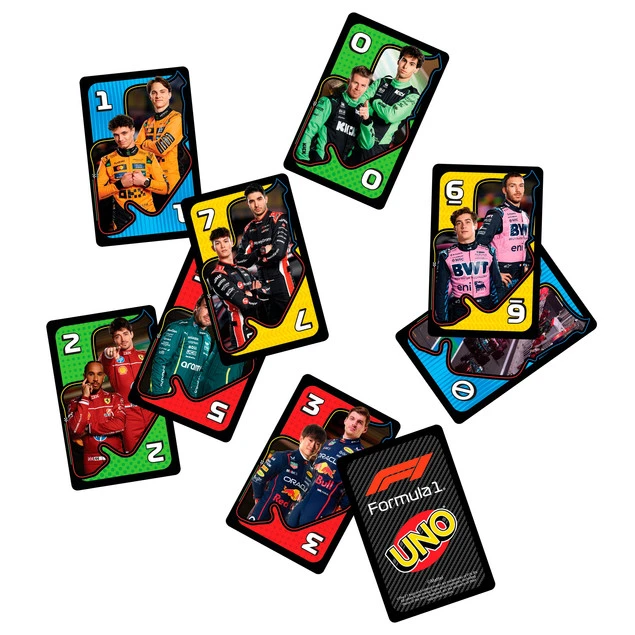 Uno Formuła 1 Mattel_2