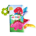 Dinozaury. Książeczka Sensoryczna z Ogonkami dla Niemowląt Monika Ślizowska