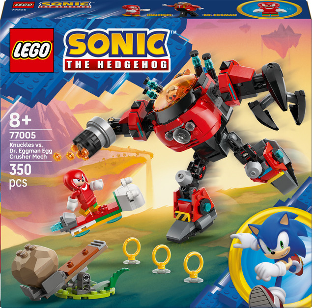 Klocki LEGO Sonic 77005 Knuckles kontra Dr. Eggman Mech Ruchomy Kokpit 8+