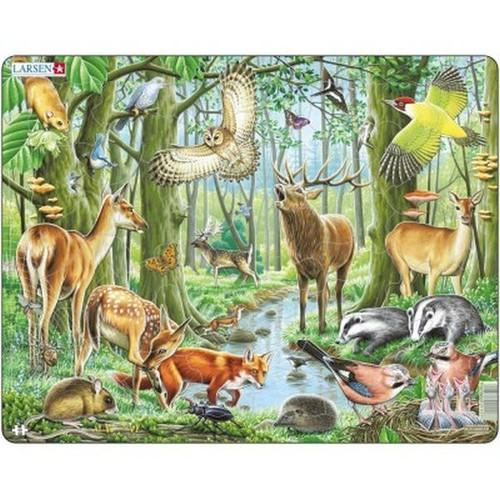 Puzzle Larsen Maxi 40 el. Układanka Las Europejski dla Dzieci