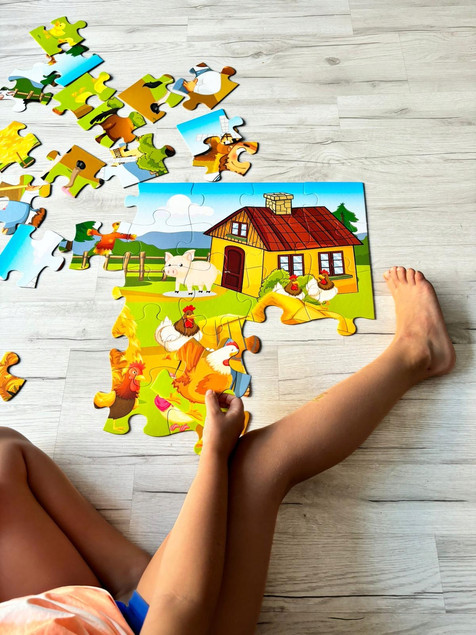 Puzzle Podłogowe JUMBO Farma 48 elementów XXL dla Dzieci +3