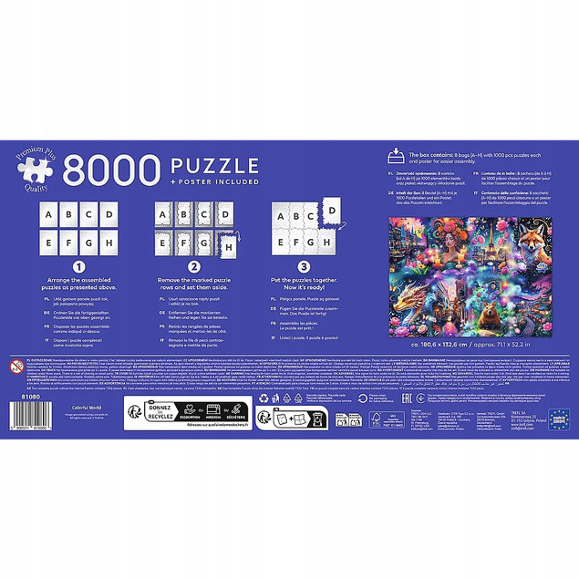 Puzzle Trefl 8000 el. Colorful World Premium Plus Quality