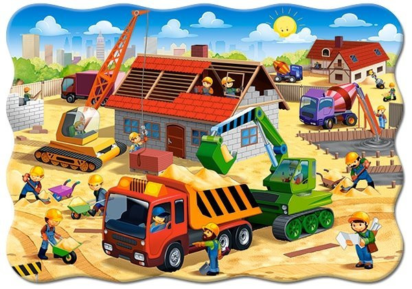 Puzzle Koparka 30 elementów Castorland