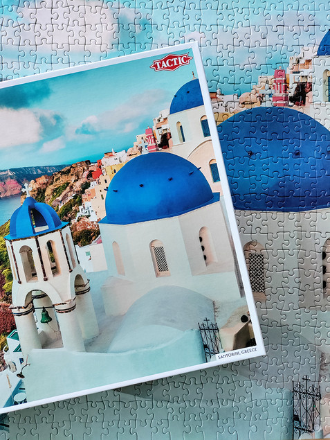 Puzzle Tactic Santorini, Grecja 1000 elementów Krajobraz Wyspy
