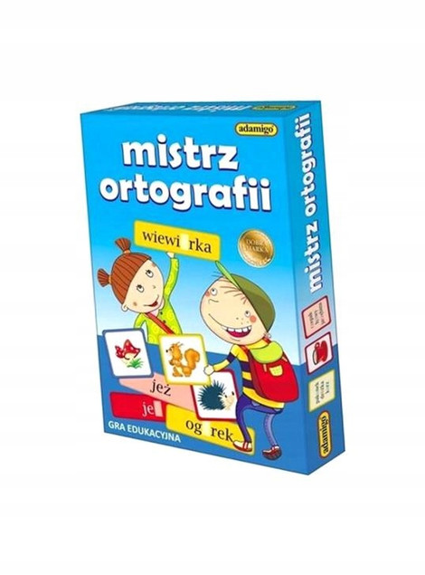 Gra Edukacyjna Mistrz Ortografii Dla Dzieci Klasa I-III 5+ Adamigo 07172