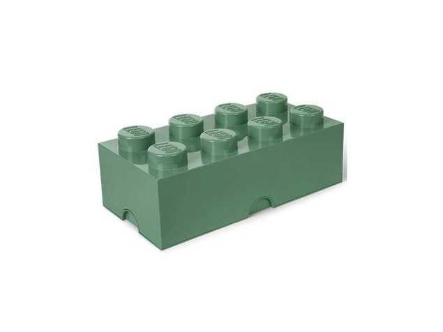 Pojemnik LEGO Storage Brick 8 Klocków Ciemny Zielony Organizer