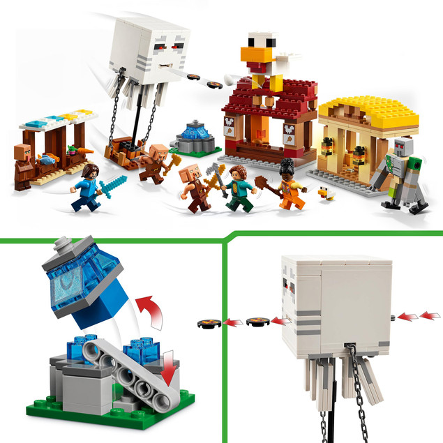 LEGO Minecraft Atak Balonowego Ghasta na Wioskę 21273