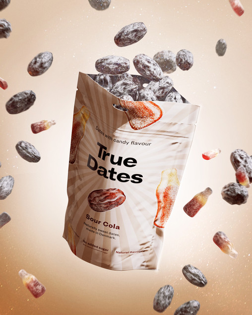 True Dates Sour Cola Daktyle 100g - Zdrowa Przekąska Bez Cukru