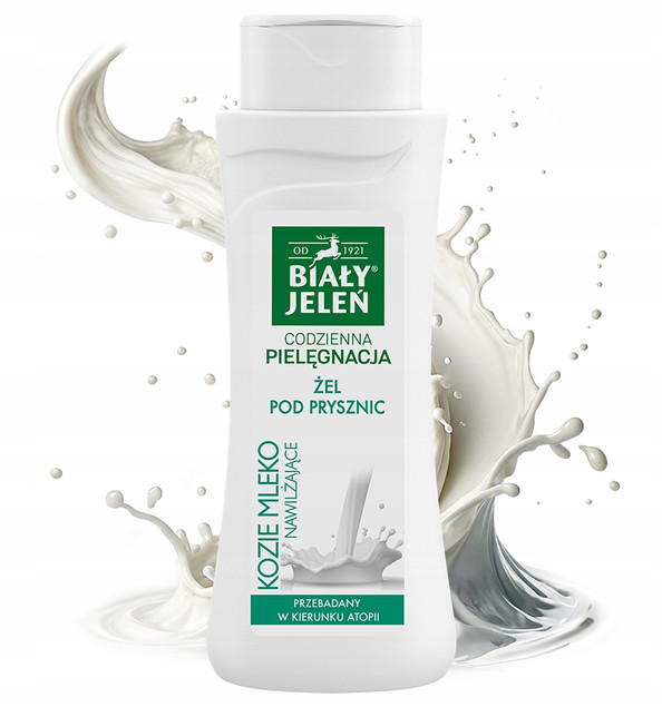 Żel pod prysznic. Kozie Mleko 300 ml | Biały Jeleń