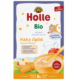 Holle Bio Kaszka Mleczna Owsianka Ciastka Keksy i Jabłko 250g