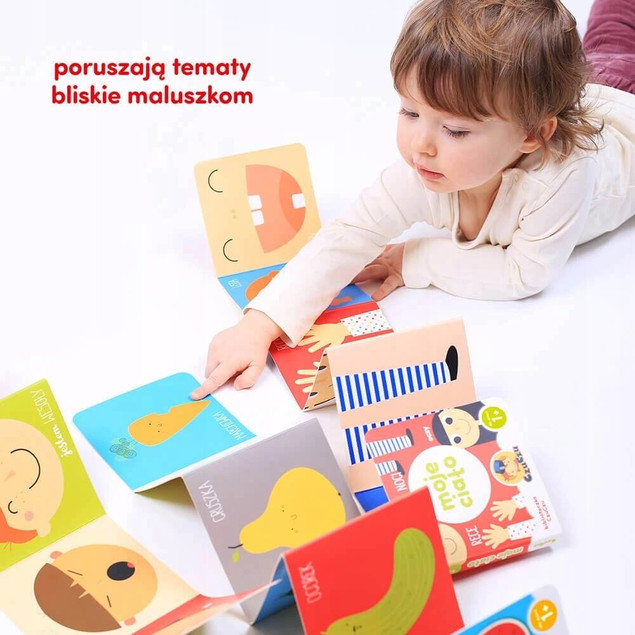 Biblioteczka Malucha 4 książeczki harmonijki 1+ CzuCzu