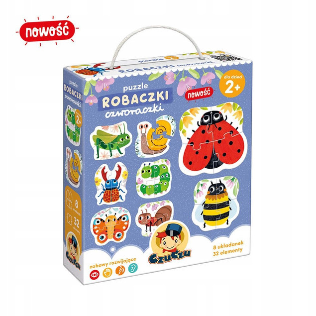 Puzzle 32 el. Robaczki czworaczki – CzuCzu